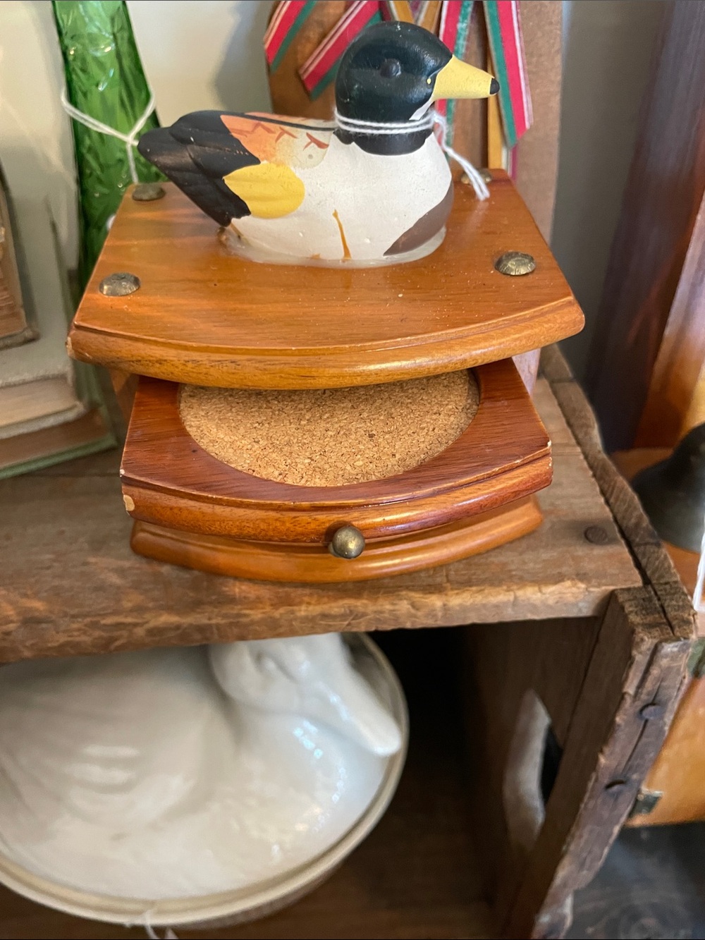 Duck Wooden Coaster Set - Picture 2 of 3